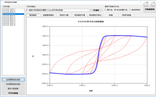 滞回曲线处理器，骨架曲线，延性系数，耗能面积