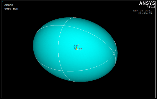 ANSYS经典APDL椭球体建模