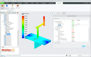 Moldex3D模流分析SYNC之for PTC Creo模拟可制造性设计