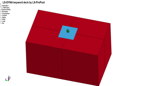 ANSYS/LS-DYNA小球冲击水、沙、土（FEM-SPH粒子法）