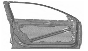 新能源汽车碳纤维复合材料车门轻量化设计