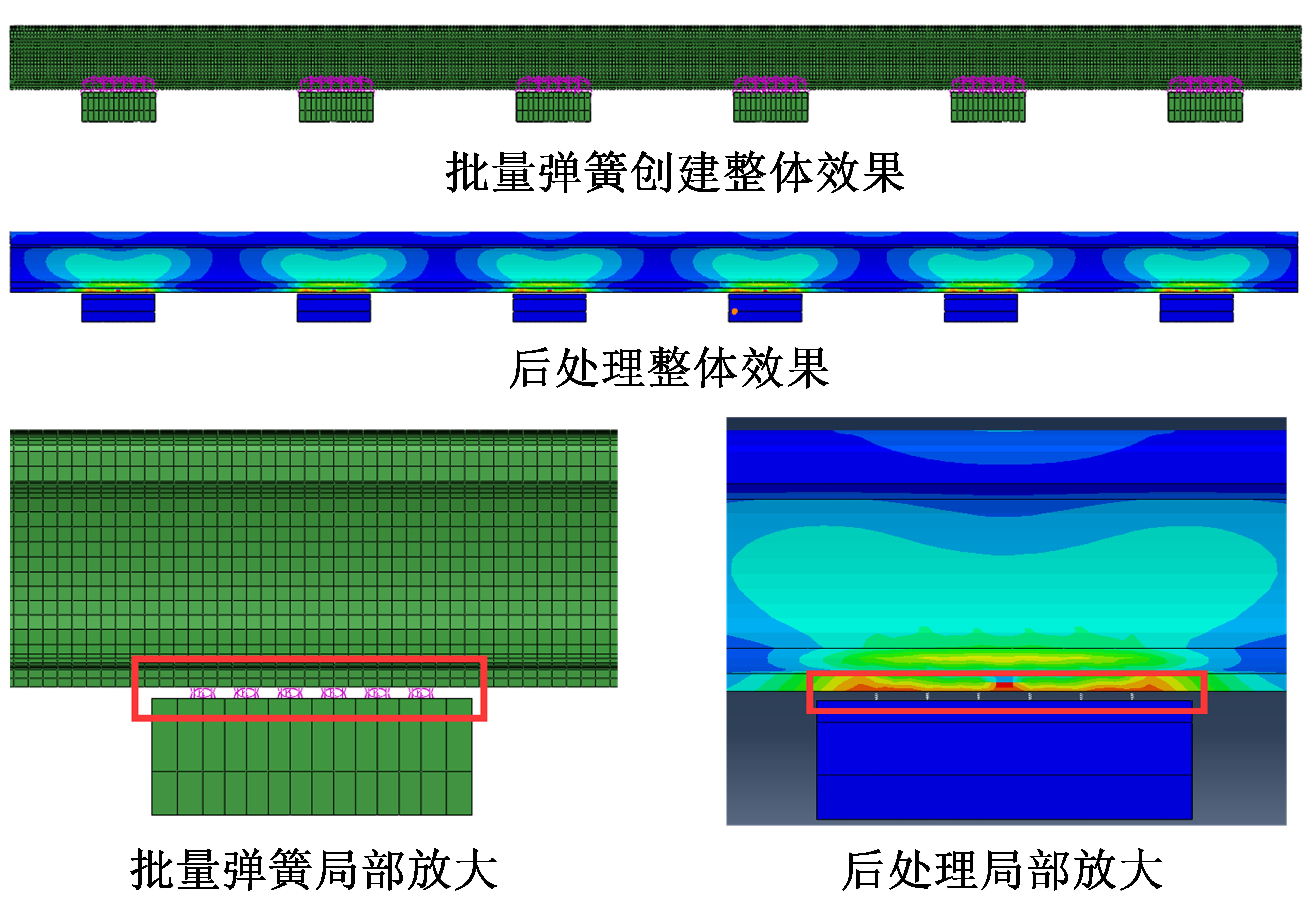 Abaqus-Python二次开发中创建批量弹簧