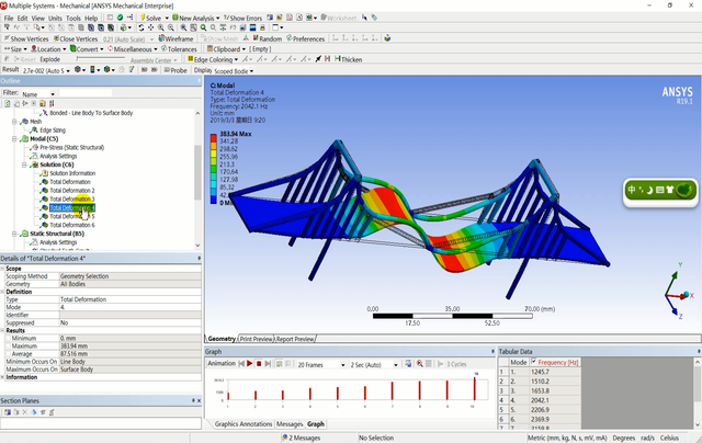 ANSYS-WorkBench基础教程 简单桥梁 加速度响应谱分析