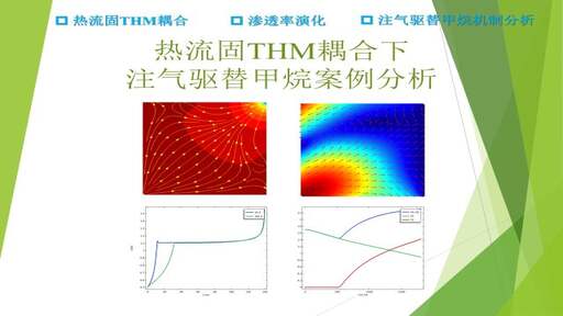 热流固THM耦合下注气驱替甲烷案例分析