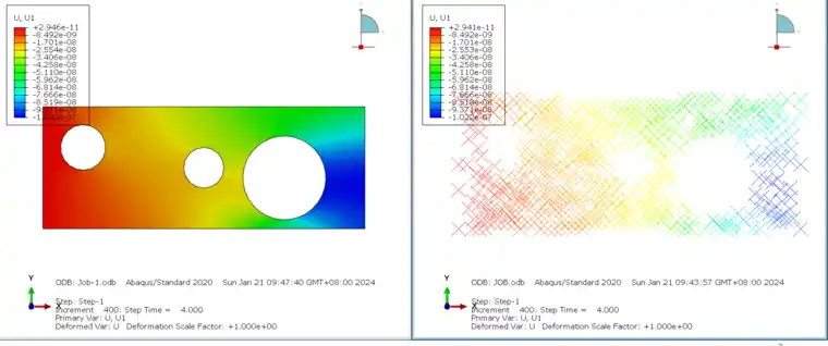 ABAQUS UEL二次开发（动力隐式CPS4/CPE4自定义单元）的图15