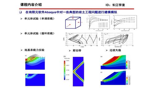 Abauqus岩土工程经典问题有限元建模及分析详解（单元体实验、地基承载力、剪切带、滑坡）